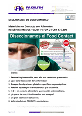 compliance declaration food contact, food contact declaration conformity