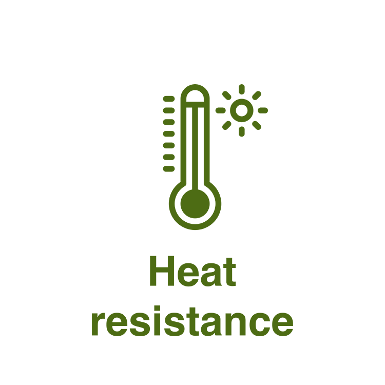 Coatings that increase the heat resistance of packaging.